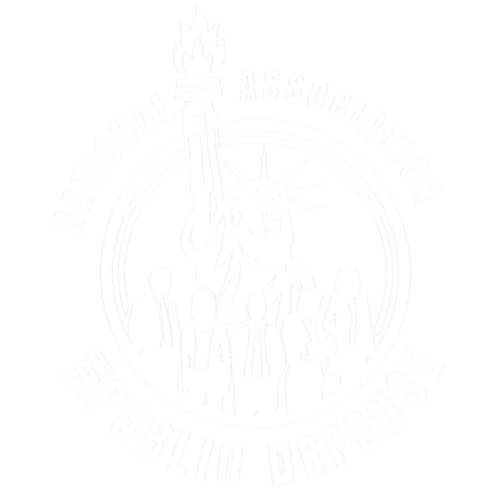 White NAPD Logo with no tagline